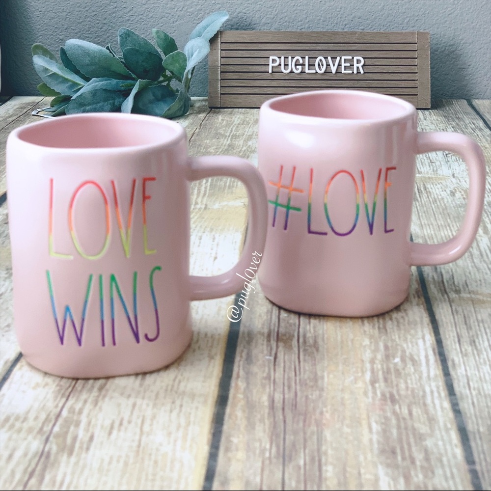 CUSTOM 🌈 RAE DUNN mugs { LOVE WINS } & { #LOVE } - Picture 1 of 1